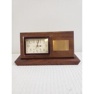 (F5) Vintage Wood 90s Seth Thomas Clock Plaque PURITAN 1996 Collectible Repair